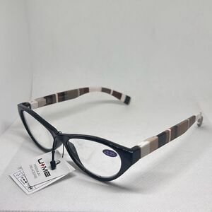 Plaid Cat Eye Women’s Reading Glasses +2.25